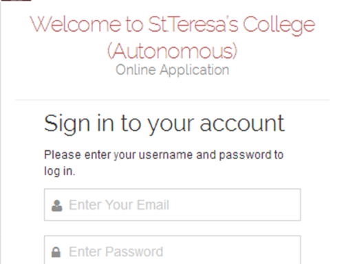 Admission Management System – St.Teresa’s College (Autonomous)
